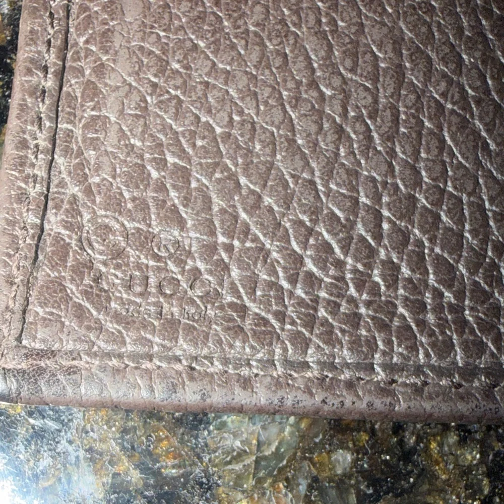 Vintage Gucci Tan and Brown GG Monogram Wallet